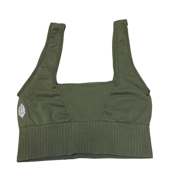 New Free People movement good karma square neck bra crop top xs/s - Picture 3 of 5